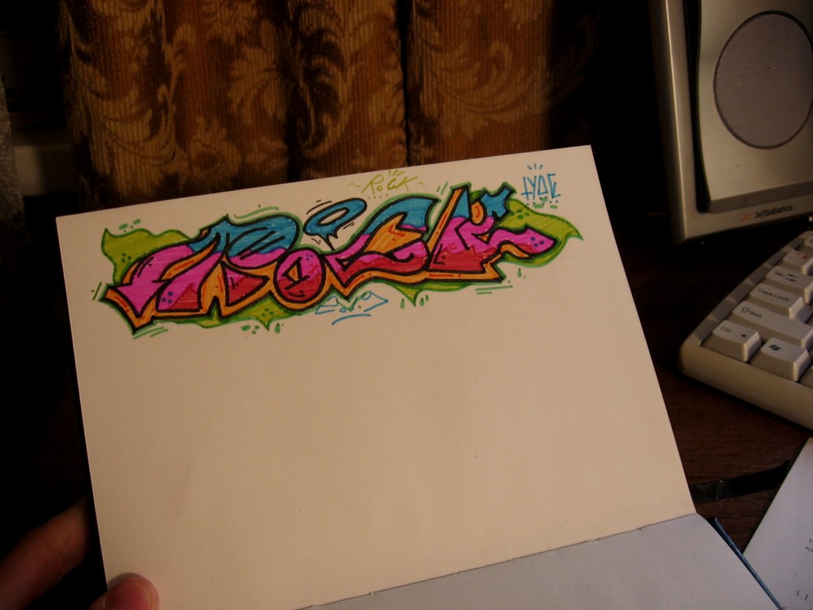 Graffiti Sketch - Photo by tyne