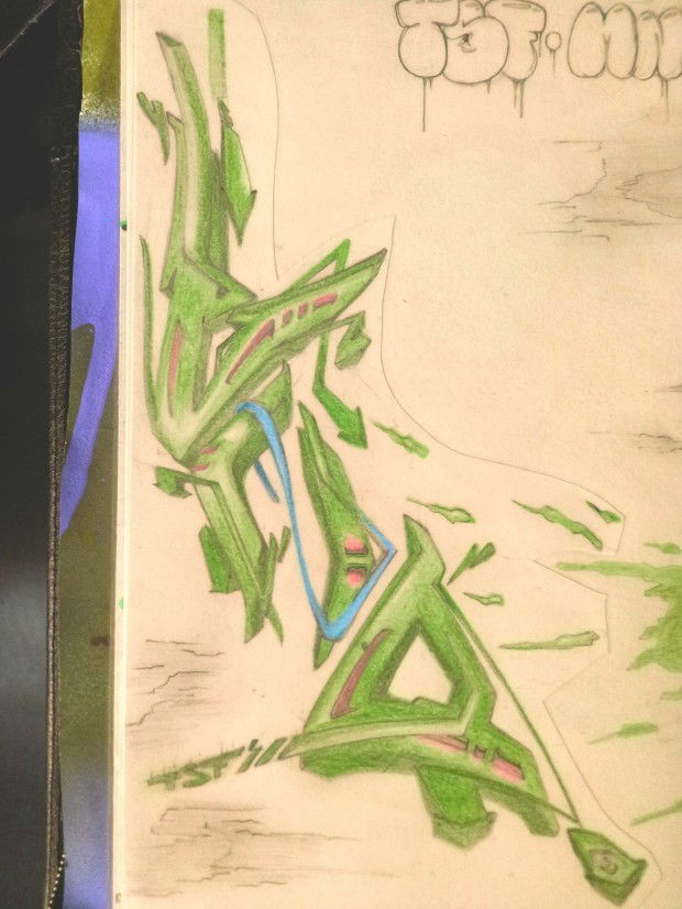 Graffiti Sketch in Anywhere - Photo by tzamm - tsf, bft, scr (2012)