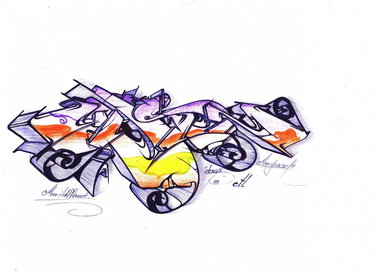 Graffiti Sketch - Photo by uASteyp - 2011, Israel, Steyp