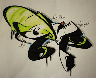 Graffiti Sketch - Photo by uASteyp - ODV, uASt, november
