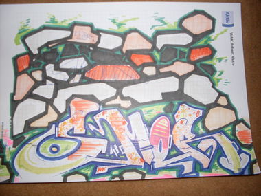 Graffiti Sketch - Photo by ulica - kiel, dbr, smor (2009)