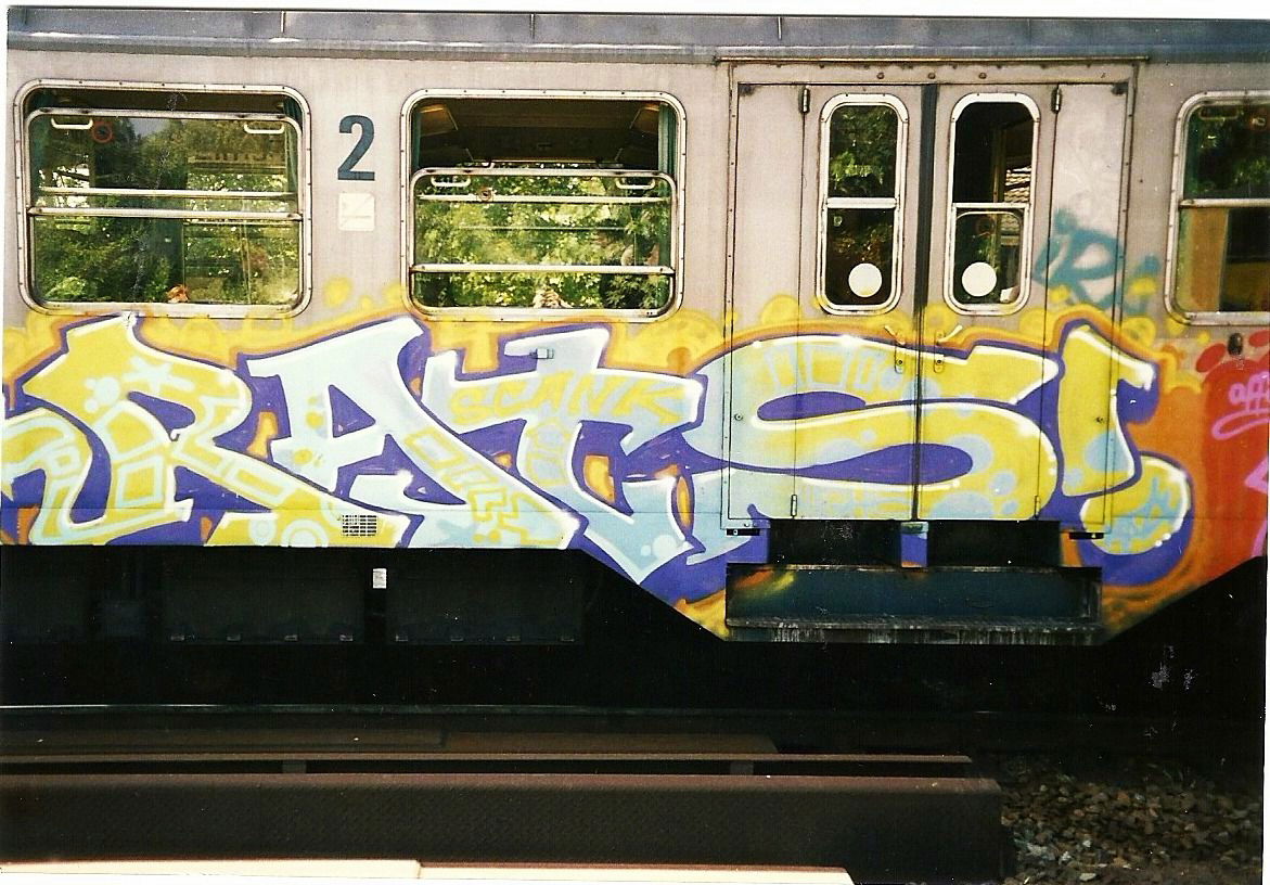 Graffiti Train - Photo by ultramarinblau - rats