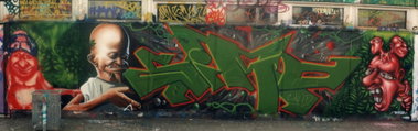 Graffiti Wall - Photo by ultramarinblau - simo, tasek