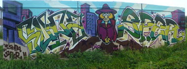 Graffiti Wall - Photo by ultramarinblau - supe, supa, sper