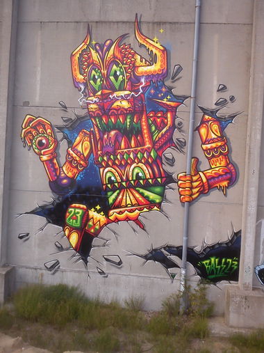 Graffiti Wall - Photo by ultramarinblau - base23, bays, basetwo