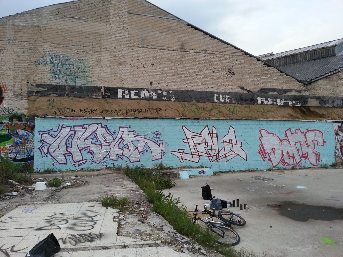 Graffiti Wall in Münster - Photo by unfug - unfuk, jelo, bohe (2013)