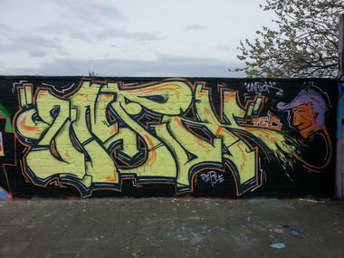 Graffiti Wall in Münster - Photo by unfug - unfuk, unfug, teb (2013)