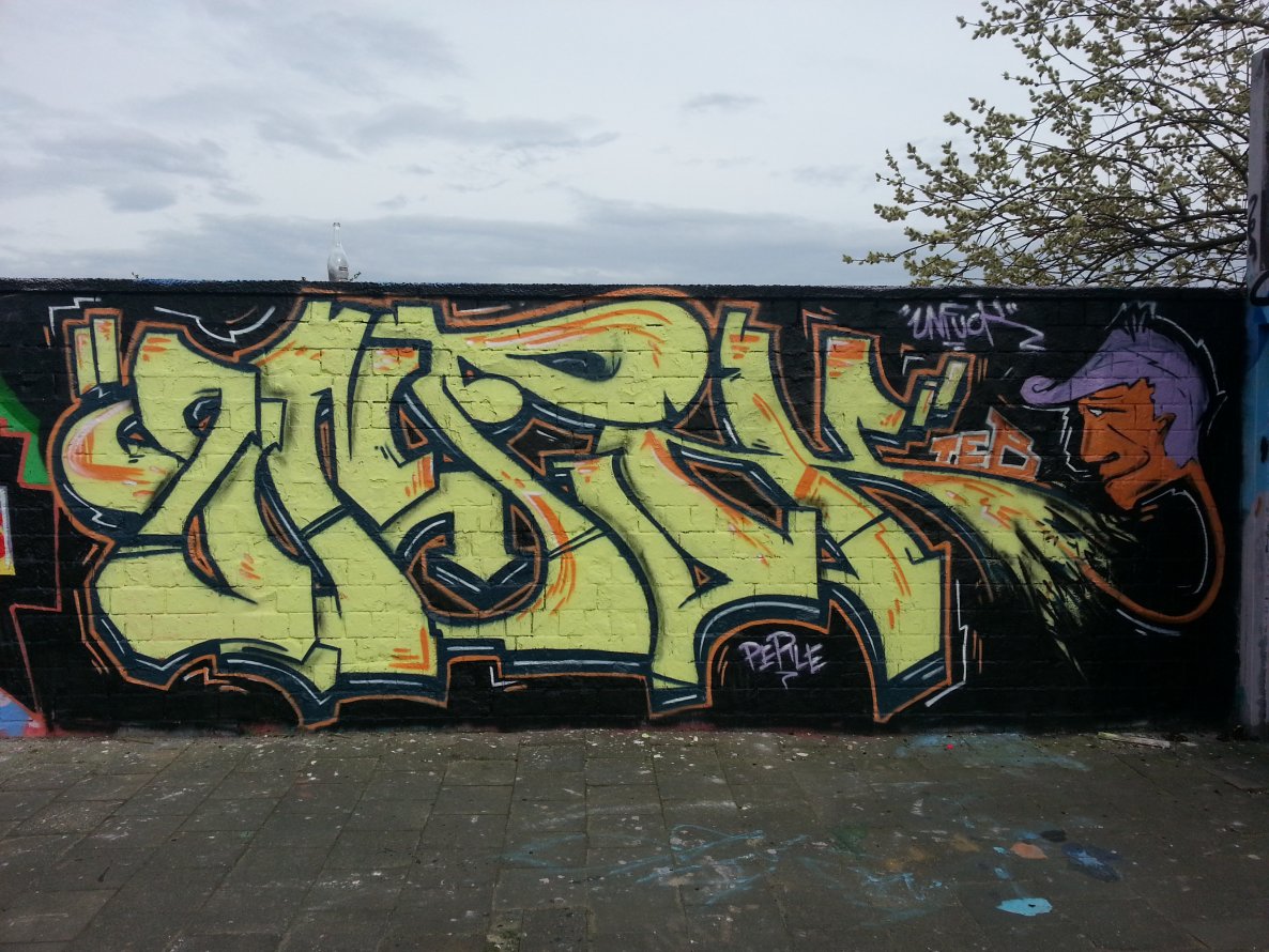 Graffiti Wall in Münster - Photo by unfug - unfuk, unfug, teb (2013)