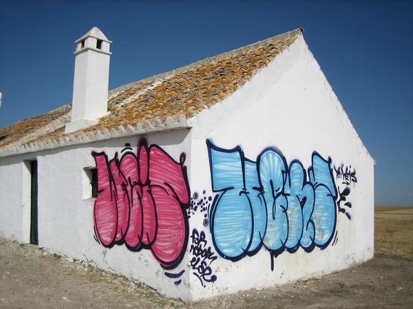 Graffiti Bombing - Photo by unitedartist - herz, weis, spain