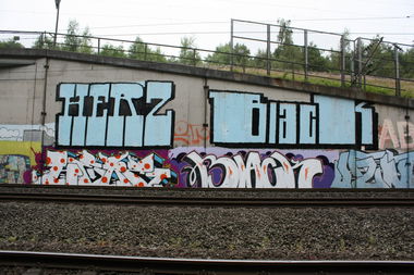 Graffiti Bombing - Photo by unitedartist - herz, black