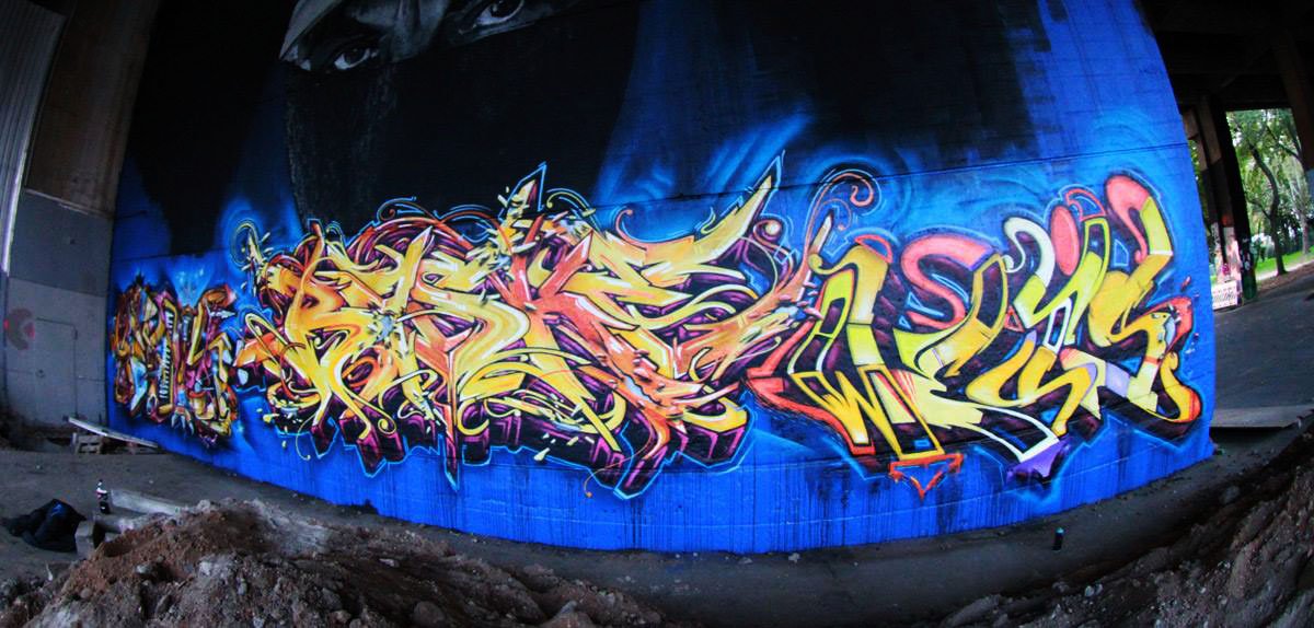 Graffiti Wall - Photo by unitedartist - berns, baske, weis