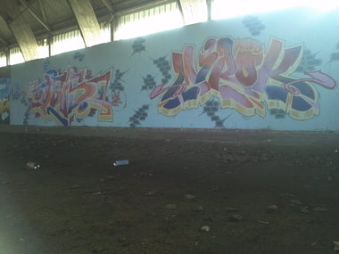 Graffiti Wall - Photo by unknown - obis, mirok (2014)