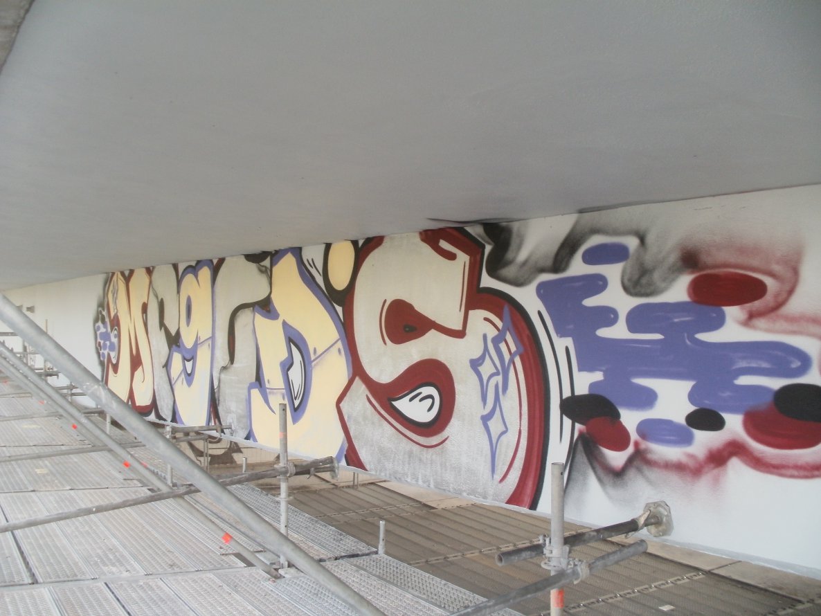 Graffiti Bombing - Photo by unknown - mfgod´s, mfg, god (2013)