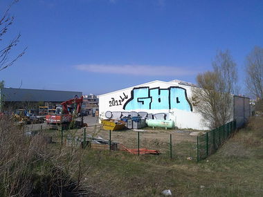 Graffiti Bombing - Photo by unknown - mfg, god (2011)