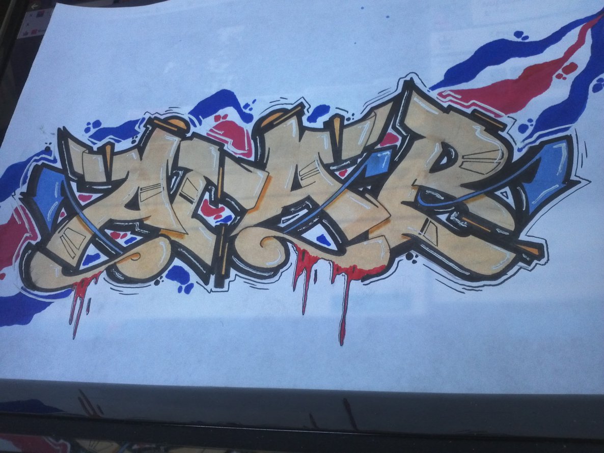 Graffiti Sketch - Photo by unknown - acab, battle (2014)