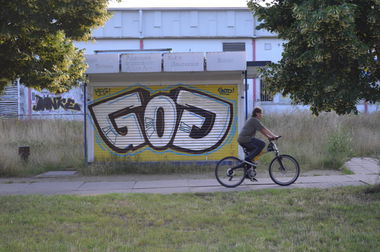 Graffiti Bombing - Photo by unknown - god, mfg (2014)