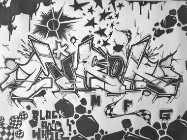 Graffiti Sketch - Photo by unknown - mirok, mfg, god (2014)