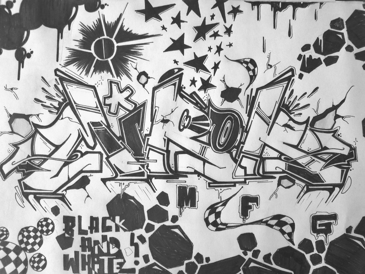 Graffiti Sketch - Photo by unknown - mirok, mfg, god (2014)