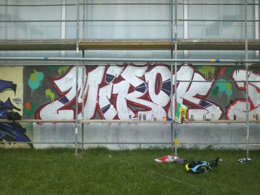 Graffiti Wall - Photo by unknown - mirok, mfg, god (2014)