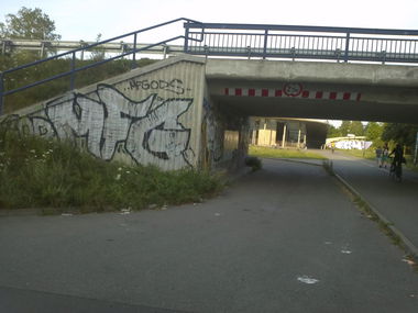 Graffiti Bombing - Photo by unknown - god, mfg (2014)