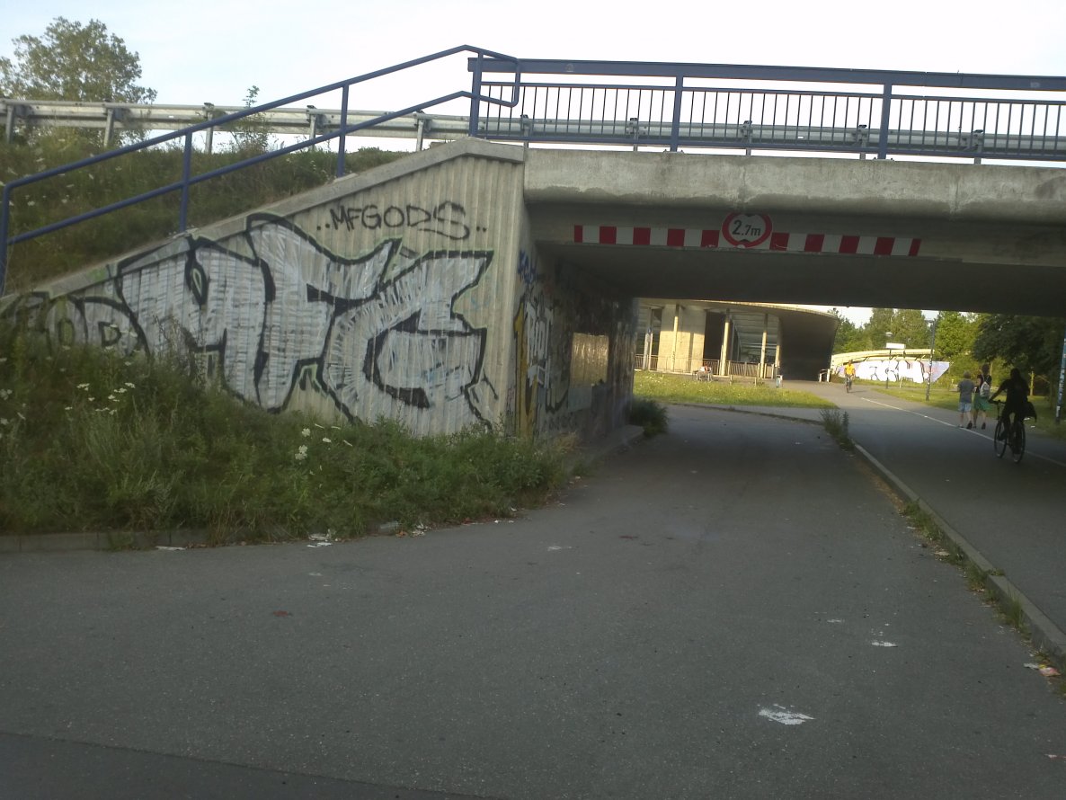 Graffiti Bombing - Photo by unknown - god, mfg (2014)