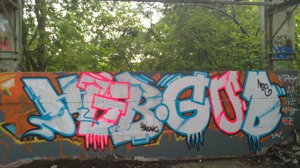 Graffiti Wall - Photo by unknown - hgb, mfg, god (2011)