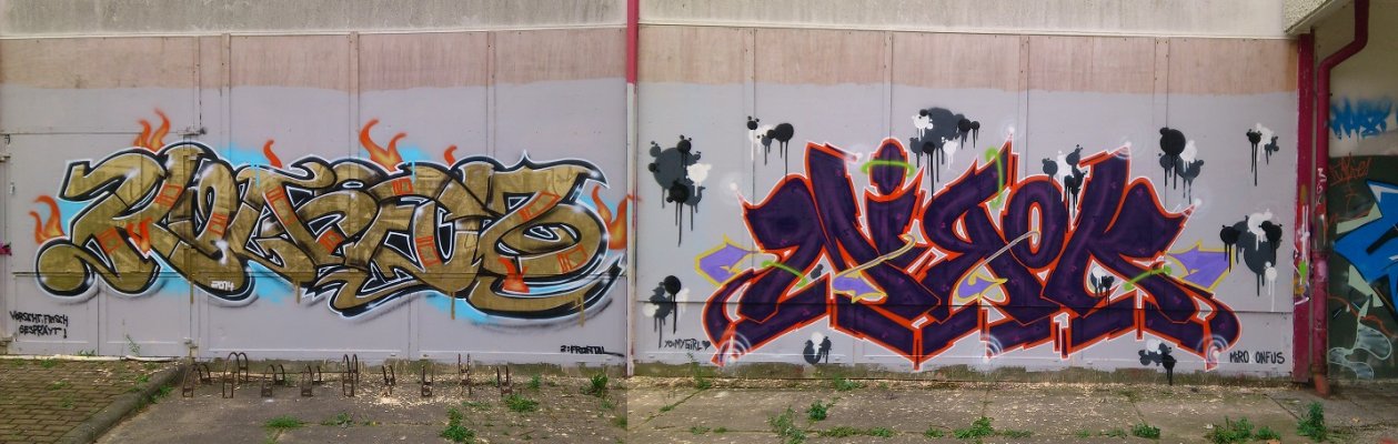 Graffiti Wall - Photo by unknown - mirok, konfuz (2014)