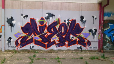 Graffiti Wall - Photo by unknown - mirok, mfg, god (2014)