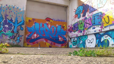 Graffiti Wall - Photo by unknown - mirok, mfg, god (2014)
