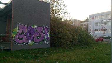 Graffiti Bombing - Photo by unknown - god, mfg (2014)