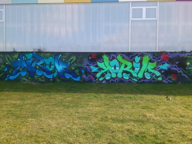 Graffiti Wall - Photo by unknown - mirok, korim (2015)