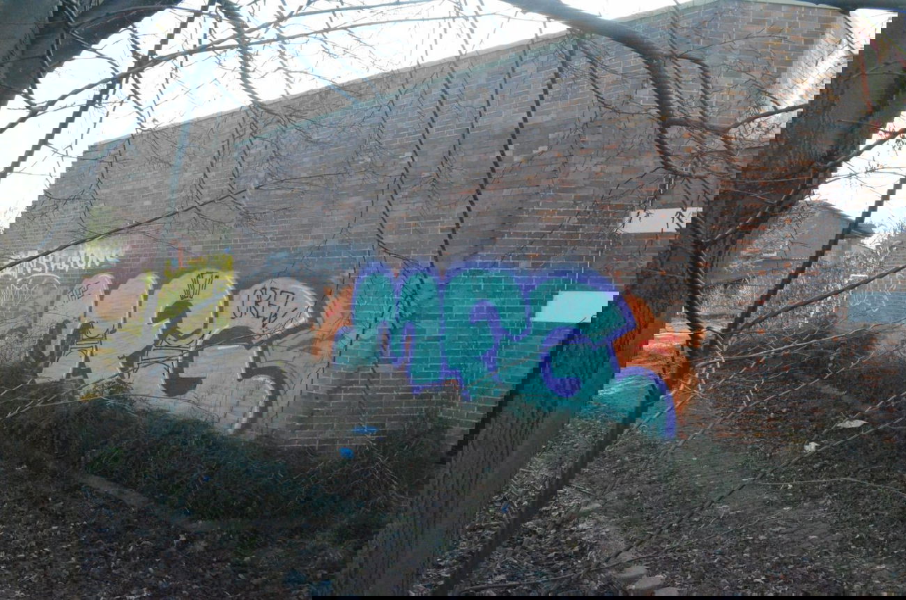 Graffiti Bombing - Photo by unknown - mfg, god (2015)