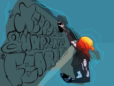 Graffiti Sketch - Photo by urbnsldr (2014)