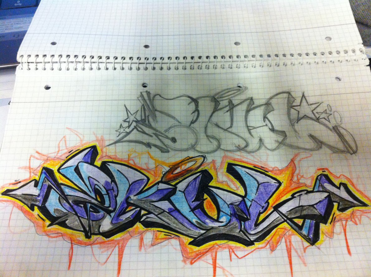 Graffiti Sketch - Photo by urghs - zkul, urgh