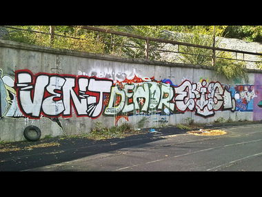 Graffiti Wall in Dnipropetrovs'k - Photo by ventventvent - vent, dewor, ekips