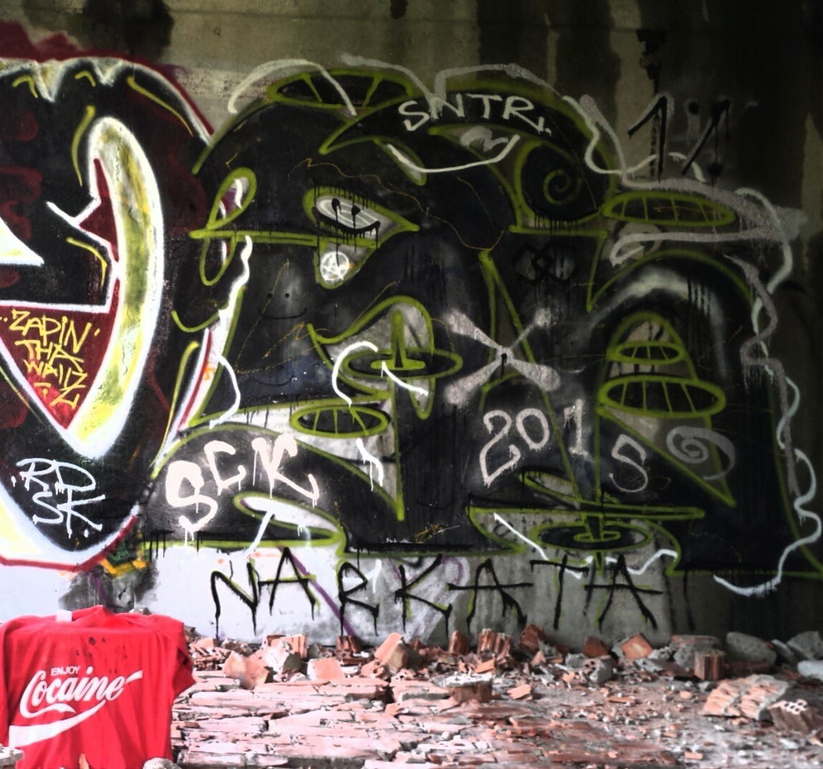 Graffiti Wall in Vilnius - Photo by verikoolnyga - SCK, HOOD, SNTR