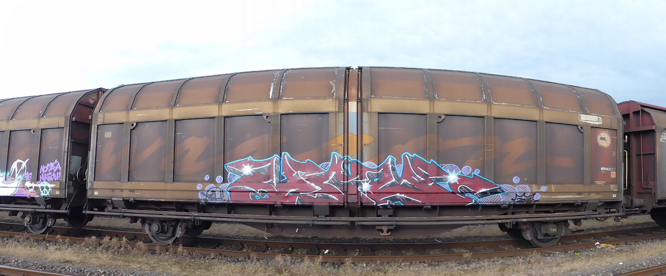 Graffiti Train in Bremen - Photo by viciousLove - vcu, eaz, nyznyx (2016)