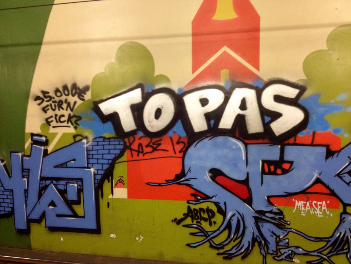 Graffiti Bombing in Köln - Photo by vis_absoluta1312 - Topas, Spider