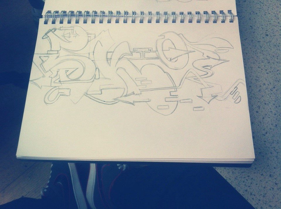 Graffiti Sketch - Photo by vitalyaskone