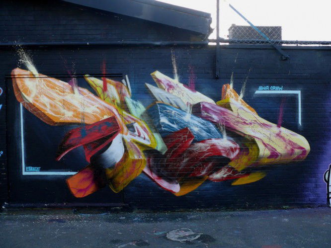 Graffiti Wall in London - Photo by vokal - Ebee