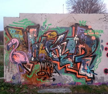 Graffiti Wall in Paderborn  - Photo by volkerone - volker, volkerone (2014)