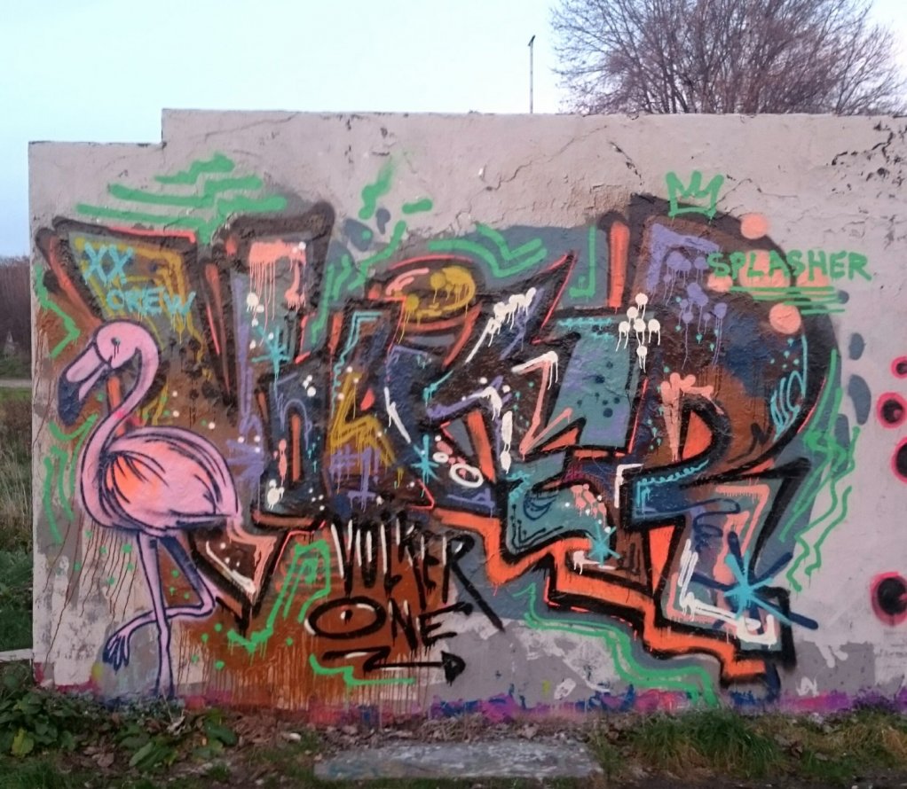 Graffiti Wall in Paderborn  - Photo by volkerone - volker, volkerone (2014)