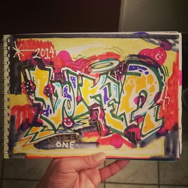 Graffiti Sketch in Paderborn  - Photo by volkerone - volker