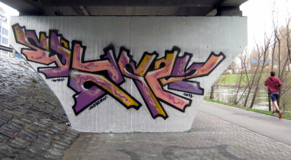 Graffiti Wall in Vienna - Photo by wacm - wacm (2013)