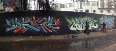 Graffiti Wall in Köln - Photo by wacm - wacm, ziek, abe (2013)