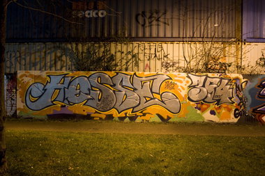 Graffiti Wall in Köln  - Photo by wallsdontlie - hesse, 354, nightshot