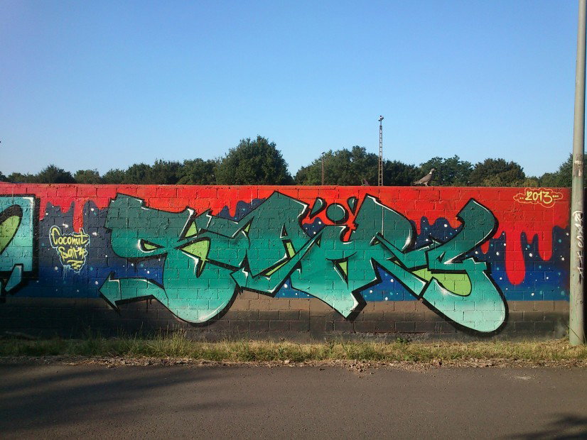 Graffiti Wall in Köln - Photo by wallsdontlie - sair4, alme, köln (2013)