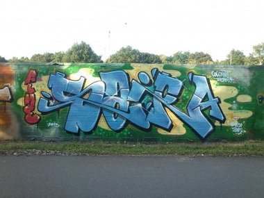 Graffiti Wall in Köln - Photo by wallsdontlie - sair4, alme, köln (2013)