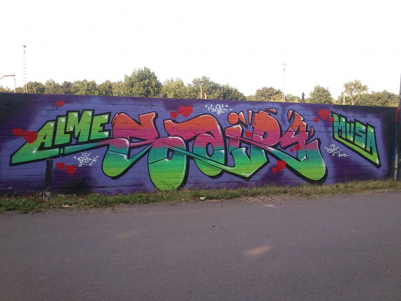 Graffiti Wall in Köln - Photo by wallsdontlie - sair4, alme, köln (2013)