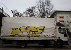Graffiti Bombing in Köln - Photo by wallsdontlie - nice, truck
